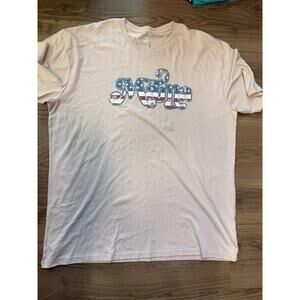 Academy Sports “Mama” Patriotic Stars & Stripes Women’s Shirt Size 2XL Pink